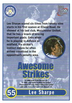 1997-98 Futera Leeds United Fans' Selection #55 Lee Sharpe Back
