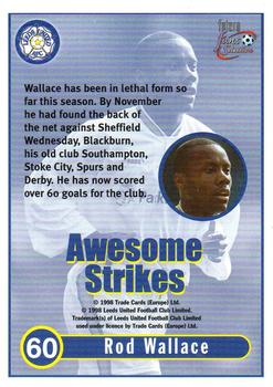 1997-98 Futera Leeds United Fans' Selection #60 Rod Wallace Back