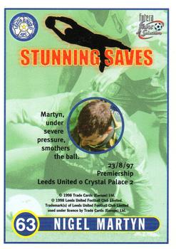 1997-98 Futera Leeds United Fans' Selection #63 Nigel Martyn Back