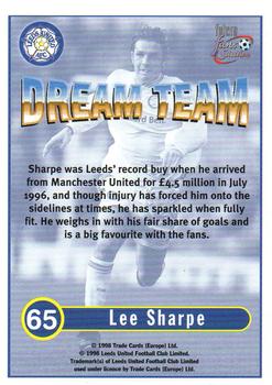 1997-98 Futera Leeds United Fans' Selection #65 Lee Sharpe Back
