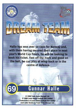 1997-98 Futera Leeds United Fans' Selection #69 Gunnar Halle Back