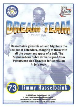 1997-98 Futera Leeds United Fans' Selection #73 Jimmy Floyd Hasselbaink Back