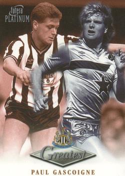 1999 Futera Platinum Newcastle United Greatest #NNO Paul Gascoigne Front
