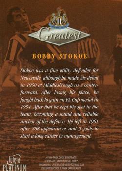 1999 Futera Platinum Newcastle United Greatest #NNO Bob Stokoe Back