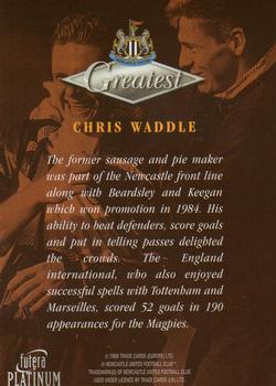 1999 Futera Platinum Newcastle United Greatest #NNO Chris Waddle Back