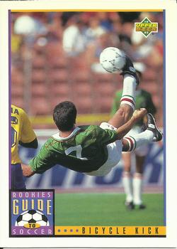 1993 Upper Deck World Cup Preview (English/Spanish) #128 Bicycle Kick Front