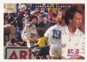 1993 Upper Deck World Cup Preview (English/Spanish) #159 Fernando Clavijo Front
