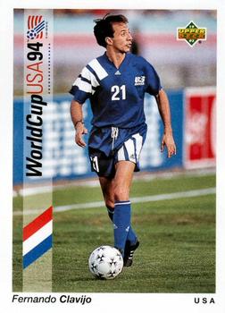 1993 Upper Deck World Cup Preview (English/Spanish) #21 Fernando Clavijo Front