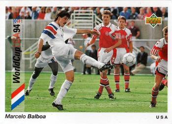 1993 Upper Deck World Cup Preview (English/Spanish) #28 Marcelo Balboa Front
