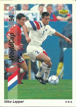 1993 Upper Deck World Cup Preview (English/Spanish) #2 Mike Lapper Front