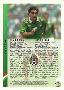 1993 Upper Deck World Cup Preview (English/Spanish) #37 David Patino Back