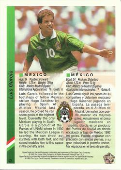 1993 Upper Deck World Cup Preview (English/Spanish) #40 Luis Garcia Back
