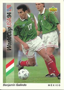 1993 Upper Deck World Cup Preview (English/Spanish) #44 Benjamin Galindo Front