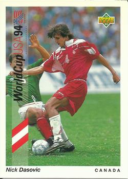 1993 Upper Deck World Cup Preview (English/Spanish) #58a Nick Dasovic Front