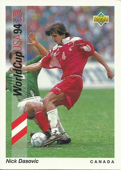 1993 Upper Deck World Cup Preview (English/Spanish) #58b Nick Dasovic Front