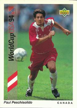 1993 Upper Deck World Cup Preview (English/Spanish) #61 Paul Peschisolido Front