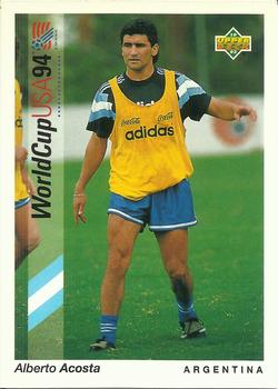 1993 Upper Deck World Cup Preview (English/Spanish) #63 Alberto Acosta Front