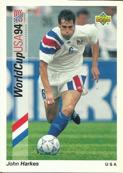 1993 Upper Deck World Cup Preview (English/Spanish) #6 John Harkes Front