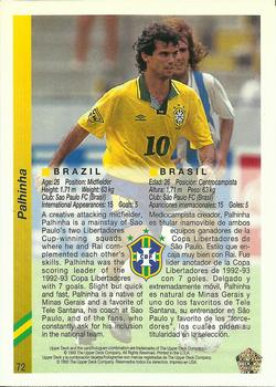 1993 Upper Deck World Cup Preview (English/Spanish) #72 Palhinha Back