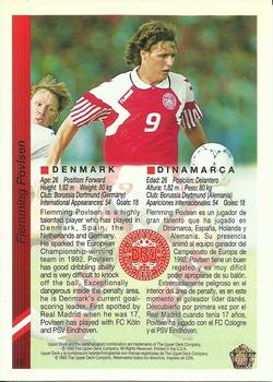 1993 Upper Deck World Cup Preview (English/Spanish) #76 Flemming Povlsen Back