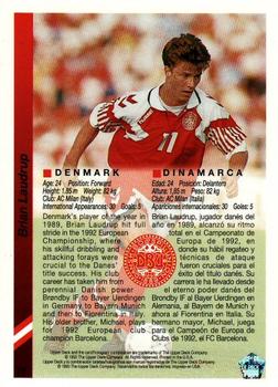 1993 Upper Deck World Cup Preview (English/Spanish) #77 Brian Laudrup Back