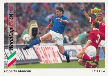 1993 Upper Deck World Cup Preview (English/Spanish) #84 Roberto Mancini Front