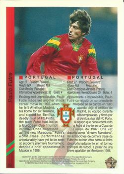 1993 Upper Deck World Cup Preview (English/Spanish) #89 Paulo Futre Back