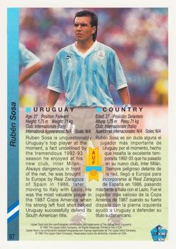 1993 Upper Deck World Cup Preview (English/Spanish) #97 Ruben Sosa Back