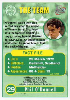 1997-98 Futera Celtic Fans Selection - Foil #29 Phil O'Donnell Back