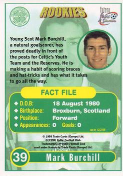 1997-98 Futera Celtic Fans Selection - Foil #39 Mark Burchill Back