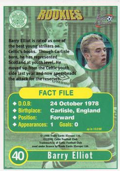 1997-98 Futera Celtic Fans Selection - Foil #40 Barry Elliot Back