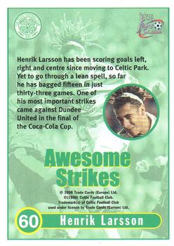 1997-98 Futera Celtic Fans Selection - Foil #60 Henrik Larsson Back