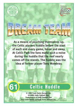 1997-98 Futera Celtic Fans Selection - Foil #61 Celtic Huddle Back