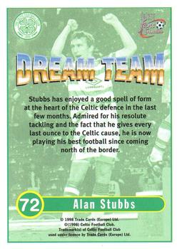 1997-98 Futera Celtic Fans Selection - Foil #72 Alan Stubbs Back