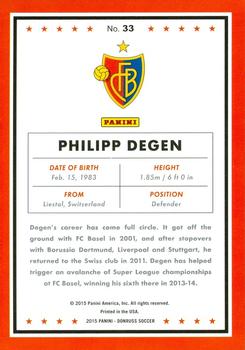 2015 Donruss #33 Philipp Degen Back