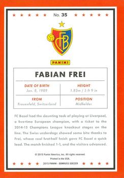 2015 Donruss #35 Fabian Frei Back