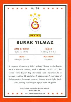 2015 Donruss #39 Burak Yilmaz Back