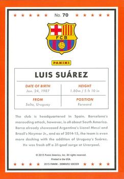 2015 Donruss #70 Luis Suarez Back