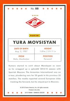 2015 Donruss #88 Yura Movsisyan Back