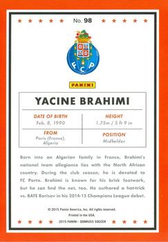 2015 Donruss #98 Yacine Brahimi Back