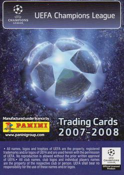 2007-08 Panini UEFA Champions League Update (UK Edition) #U75 Nuno Gomes Back
