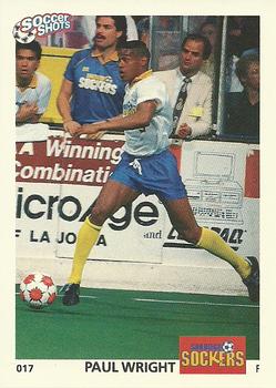 1991 Soccer Shots MSL #017 Paul Wright  Front