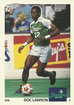 1991 Soccer Shots MSL #026 Doc Lawson  Front