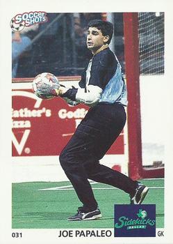 1991 Soccer Shots MSL #031 Joe Papaleo  Front