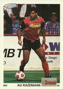 1991 Soccer Shots MSL #063 Ali Kazemaini  Front