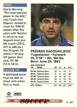 1991 Soccer Shots MSL #067 Preki  Back