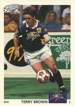 1991 Soccer Shots MSL #074 Terry Brown  Front