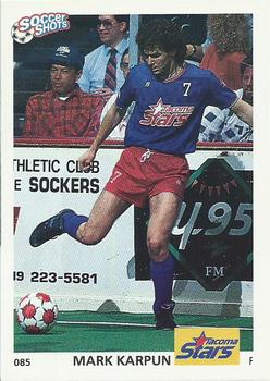 1991 Soccer Shots MSL #085 Mark Karpun  Front