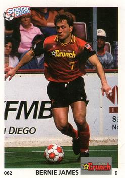 1991 Soccer Shots MSL #062 Bernie James  Front