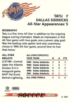1991 Soccer Shots MSL - All-Star #1 Tatu Back